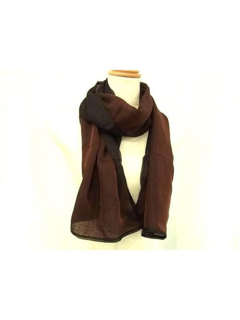 Gucci Scarf Brown Silk 100% Large Shawl